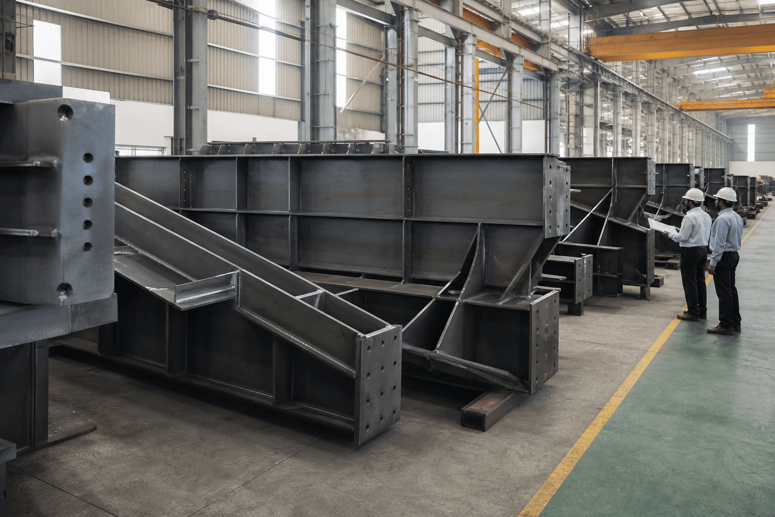 Representative columns and beams fabrication visual