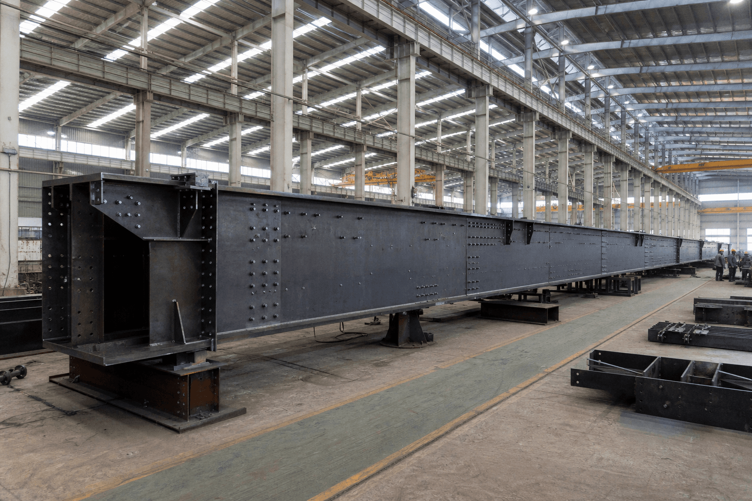 Representative ceiling girders fabrication visual